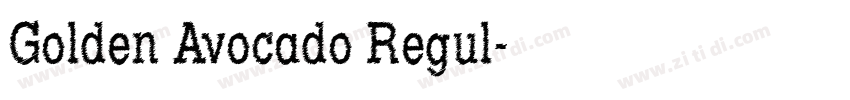 Golden Avocado Regul字体转换